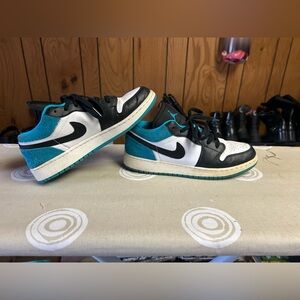 Black and Teal Sneakers